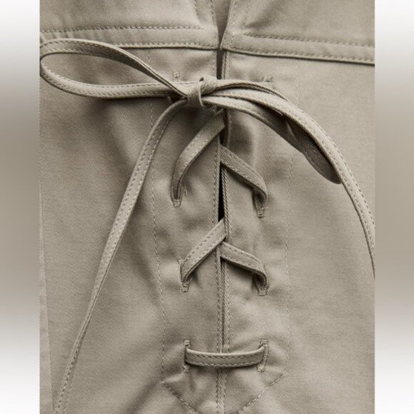 ZARA SHORT VOLUMINOUS SHIRT DRESS - Picture 7 of 9